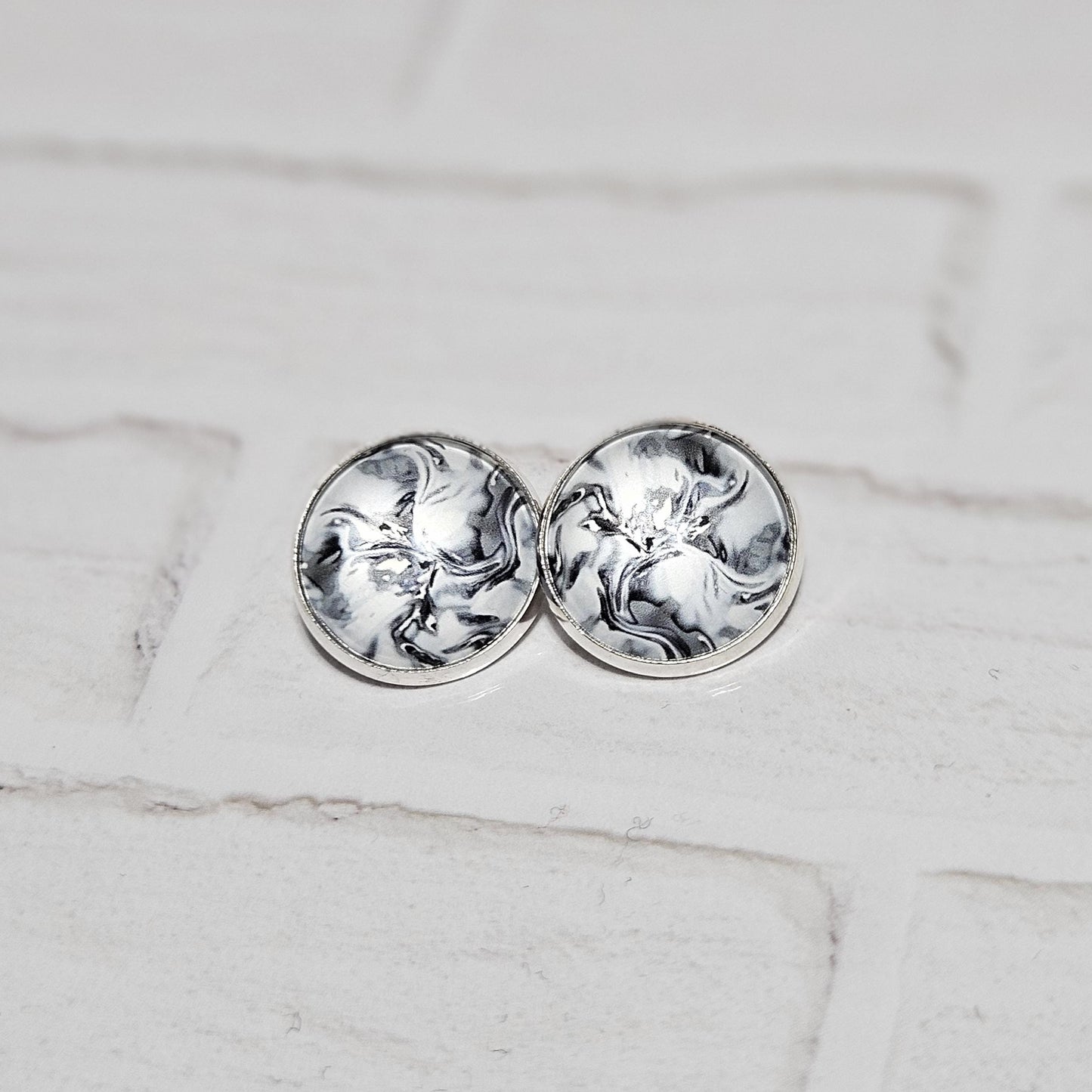 Silver Clip On Earrings | Minimalist Stud Clip-ons| Womens Non Pierced Ears | Modern Jewellery