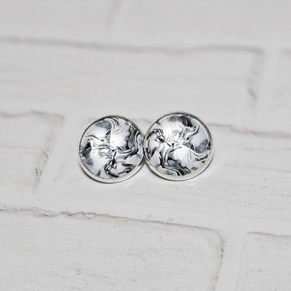 Silver Clip On Earrings | Minimalist Stud Clip-ons| Womens Non Pierced Ears | Modern Jewellery