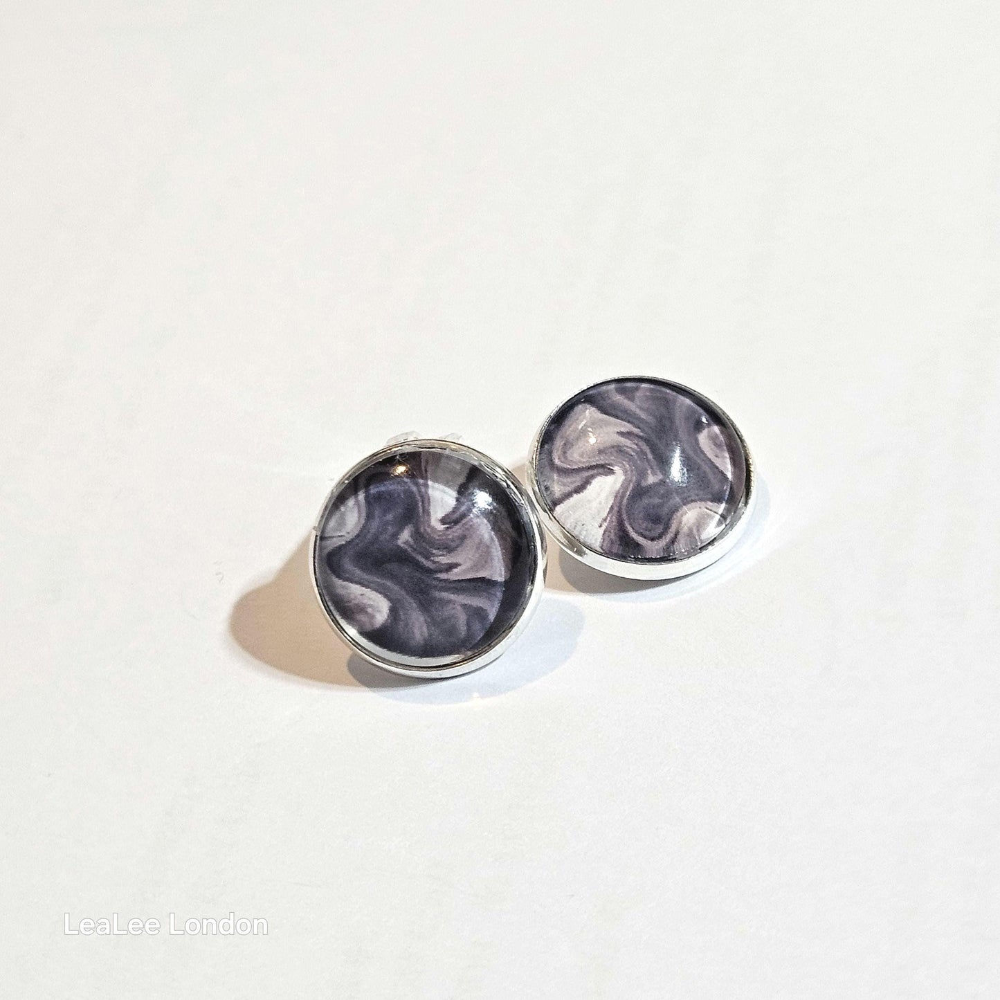 Silver Clip On Earrings, Minimalist Stud Clip-ons, Womens Non Pierced Ears, Modern Jewellery