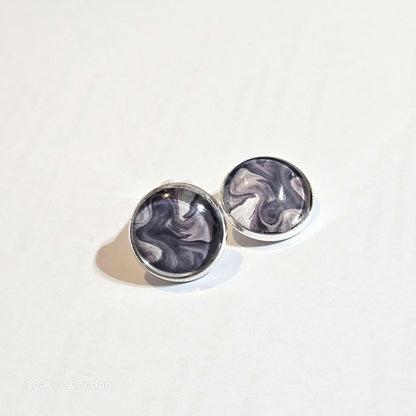 Silver Clip On Earrings, Minimalist Stud Clip-ons, Womens Non Pierced Ears, Modern Jewellery