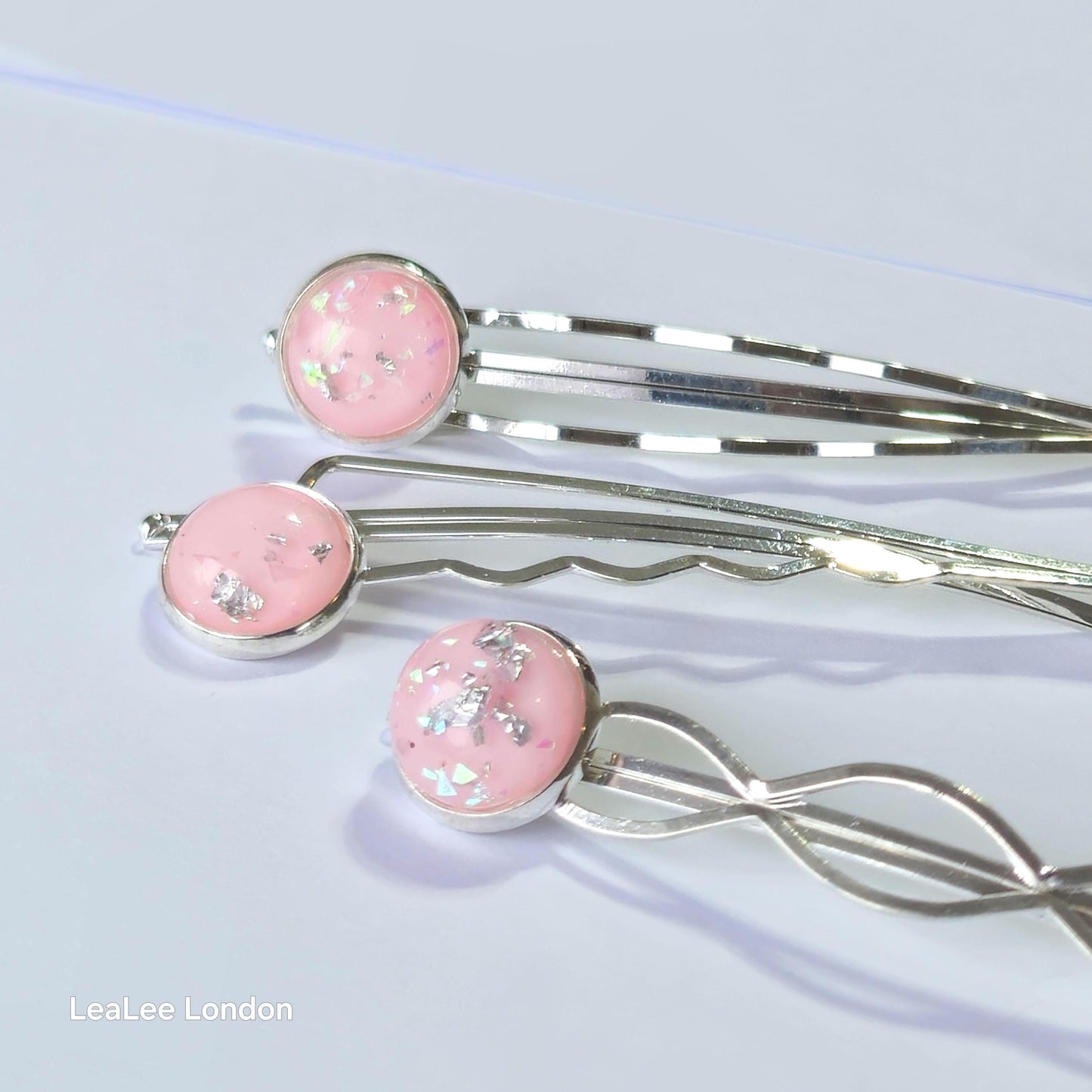Bobby Pins set of 3: Silver Hair Slides