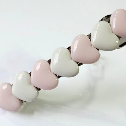Heart Hair Clip Barrette: Metal Snap hair Clip for her