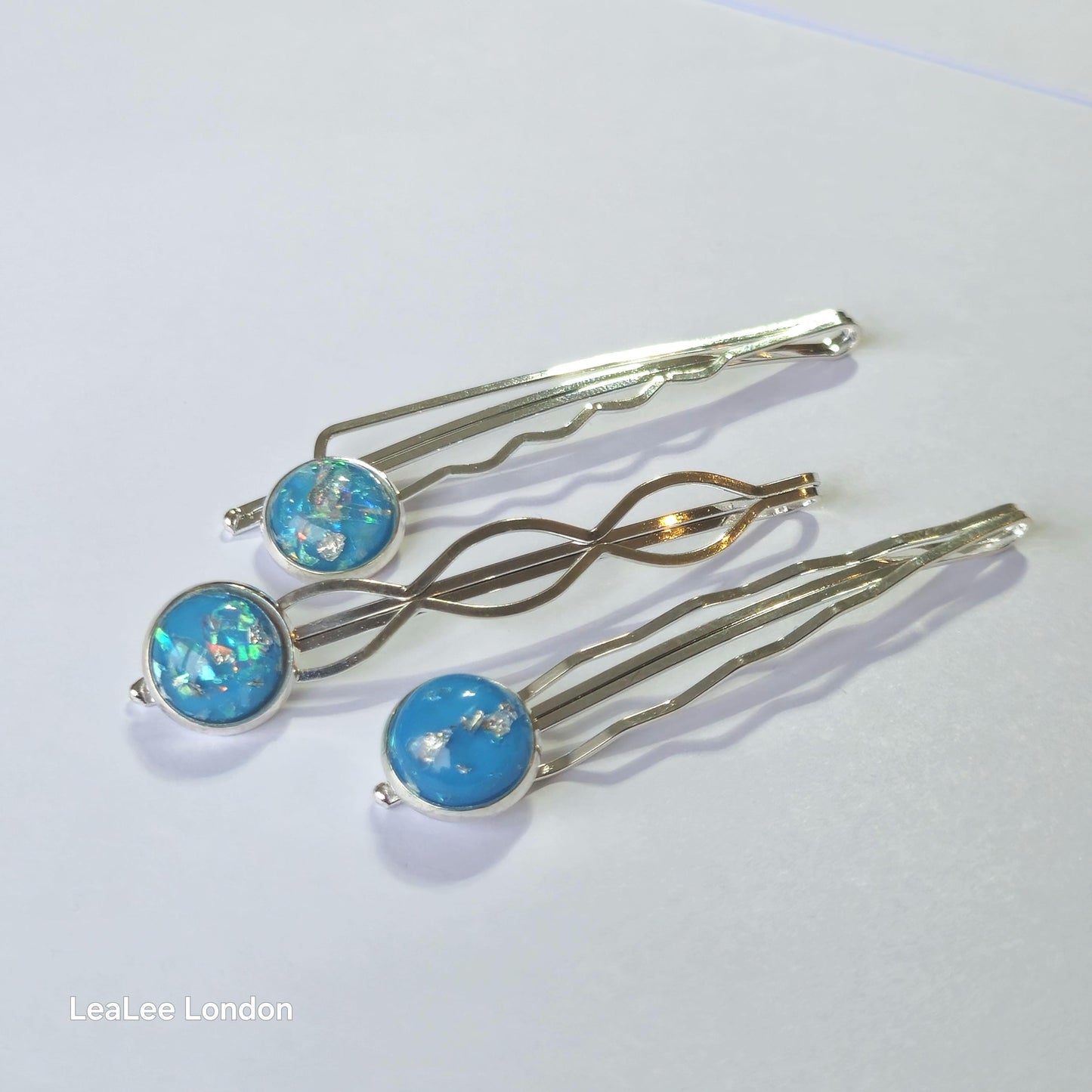 Bobby Pins set of 3: Silver Hair Slides