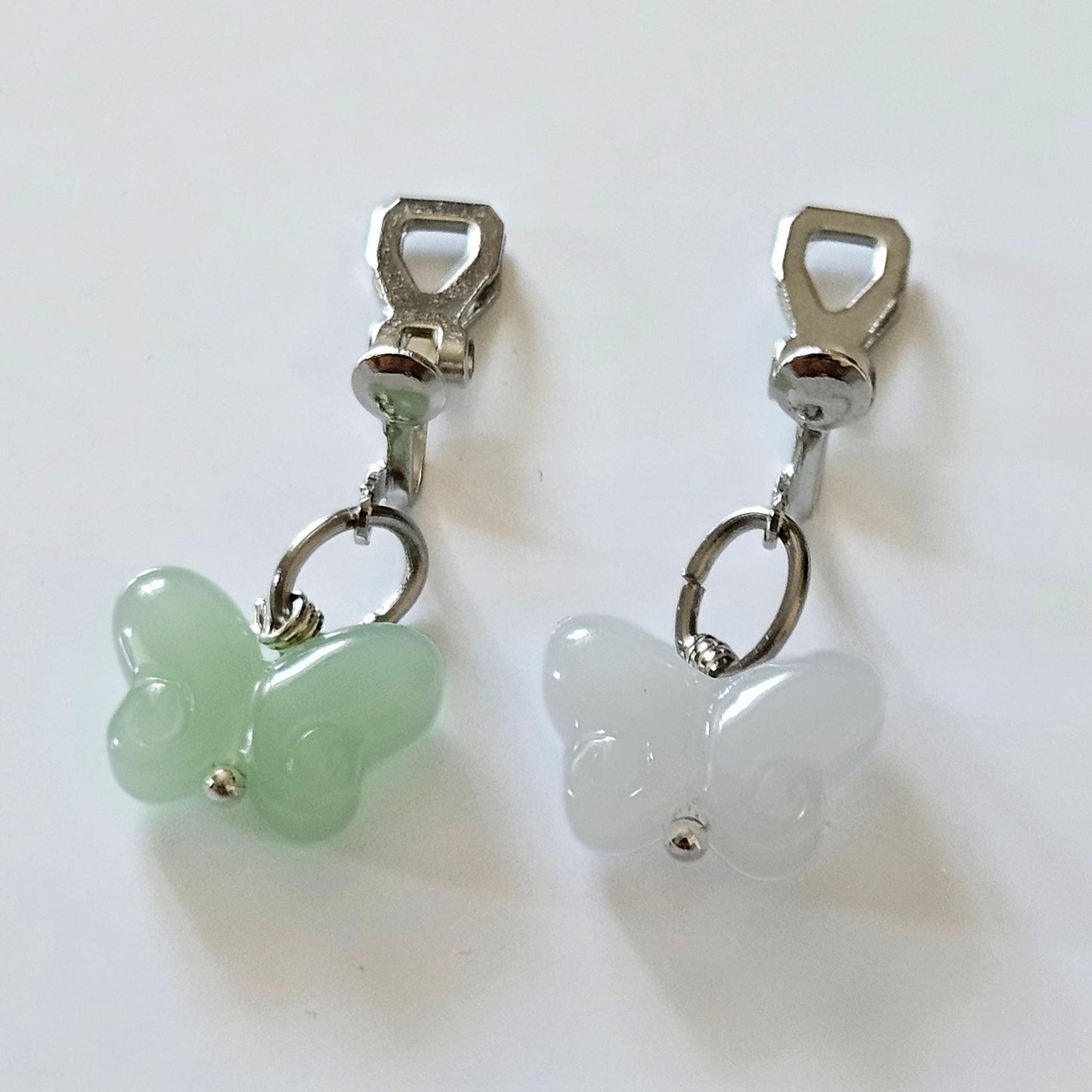 Glass Butterfly Clip-On Earrings – Hypoallergenic | Non-Pierced
