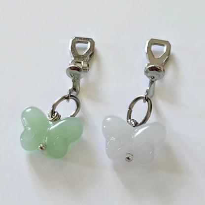 Glass Butterfly Clip-On Earrings – Hypoallergenic | Non-Pierced