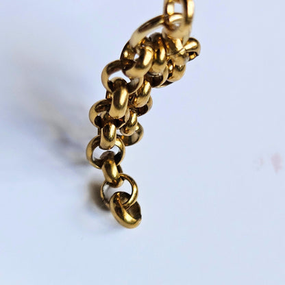 Stainless Steel Dangle Chain Clip-On Earrings – 3cm Drop | Non-Pierced