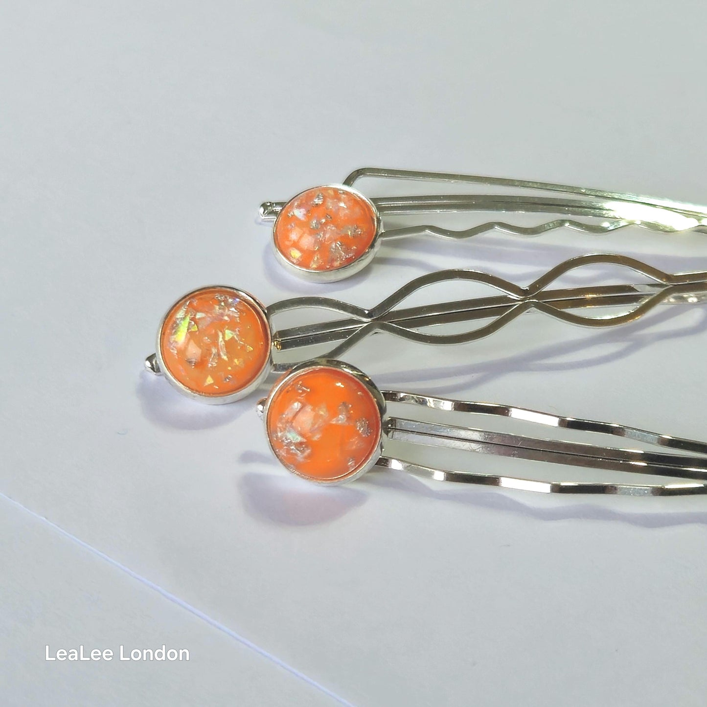 Bobby Pins set of 3: Silver Hair Slides