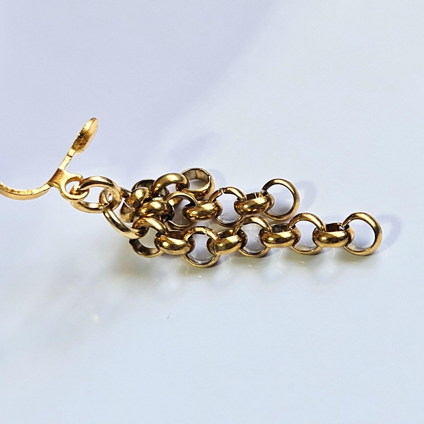 Stainless Steel Dangle Chain Clip-On Earrings – 3cm Drop | Non-Pierced