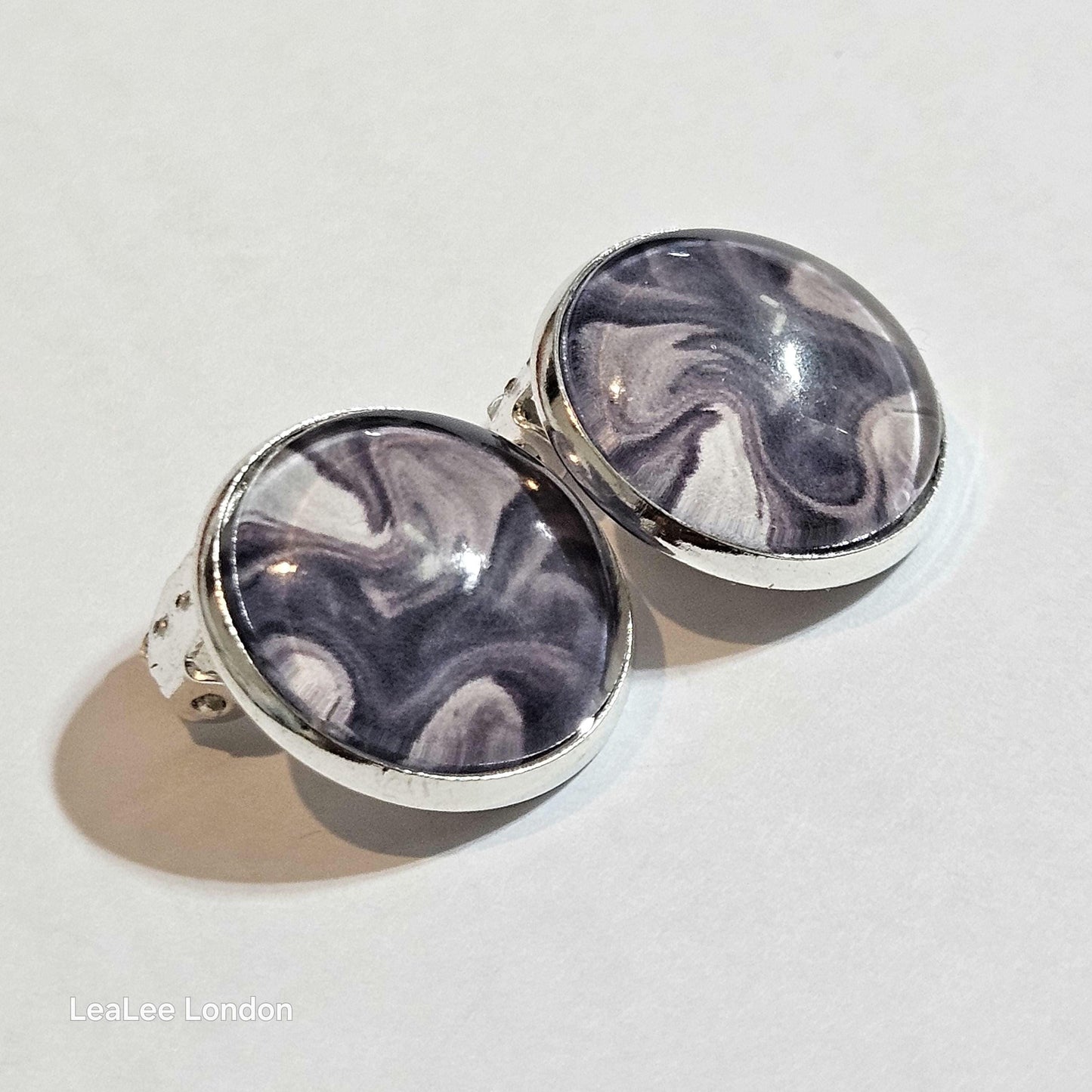 Silver Clip On Earrings, Minimalist Stud Clip-ons, Womens Non Pierced Ears, Modern Jewellery