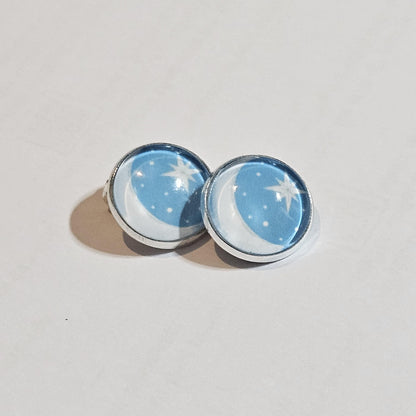Moon Clip-On Earrings – Boho Celestial | Non-Pierced | 4 Colours