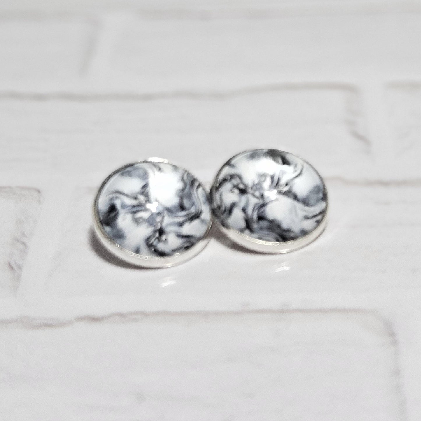 Silver Clip On Earrings | Minimalist Stud Clip-ons| Womens Non Pierced Ears | Modern Jewellery