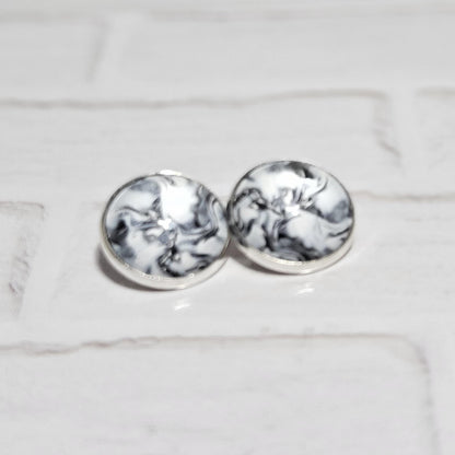 Silver Clip On Earrings | Minimalist Stud Clip-ons| Womens Non Pierced Ears | Modern Jewellery
