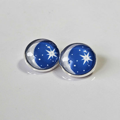 Moon Clip-On Earrings – Boho Celestial | Non-Pierced | 4 Colours
