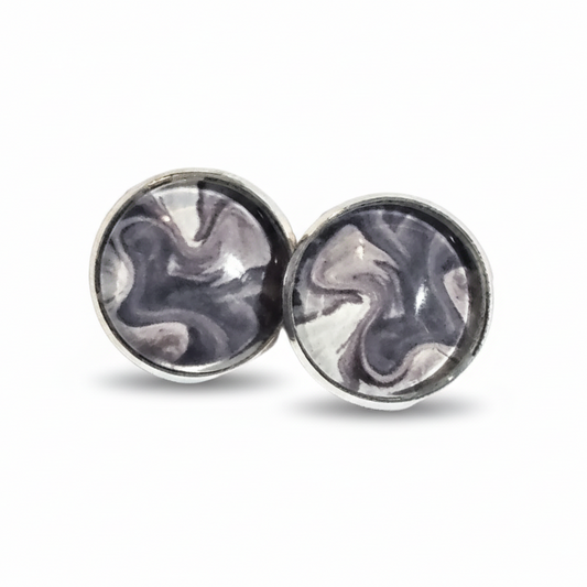 Silver Clip On Earrings, Minimalist Stud Clip-ons, Womens Non Pierced Ears, Modern Jewellery