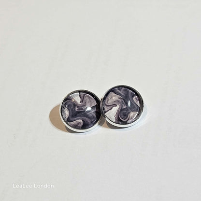 Silver Clip On Earrings, Minimalist Stud Clip-ons, Womens Non Pierced Ears, Modern Jewellery