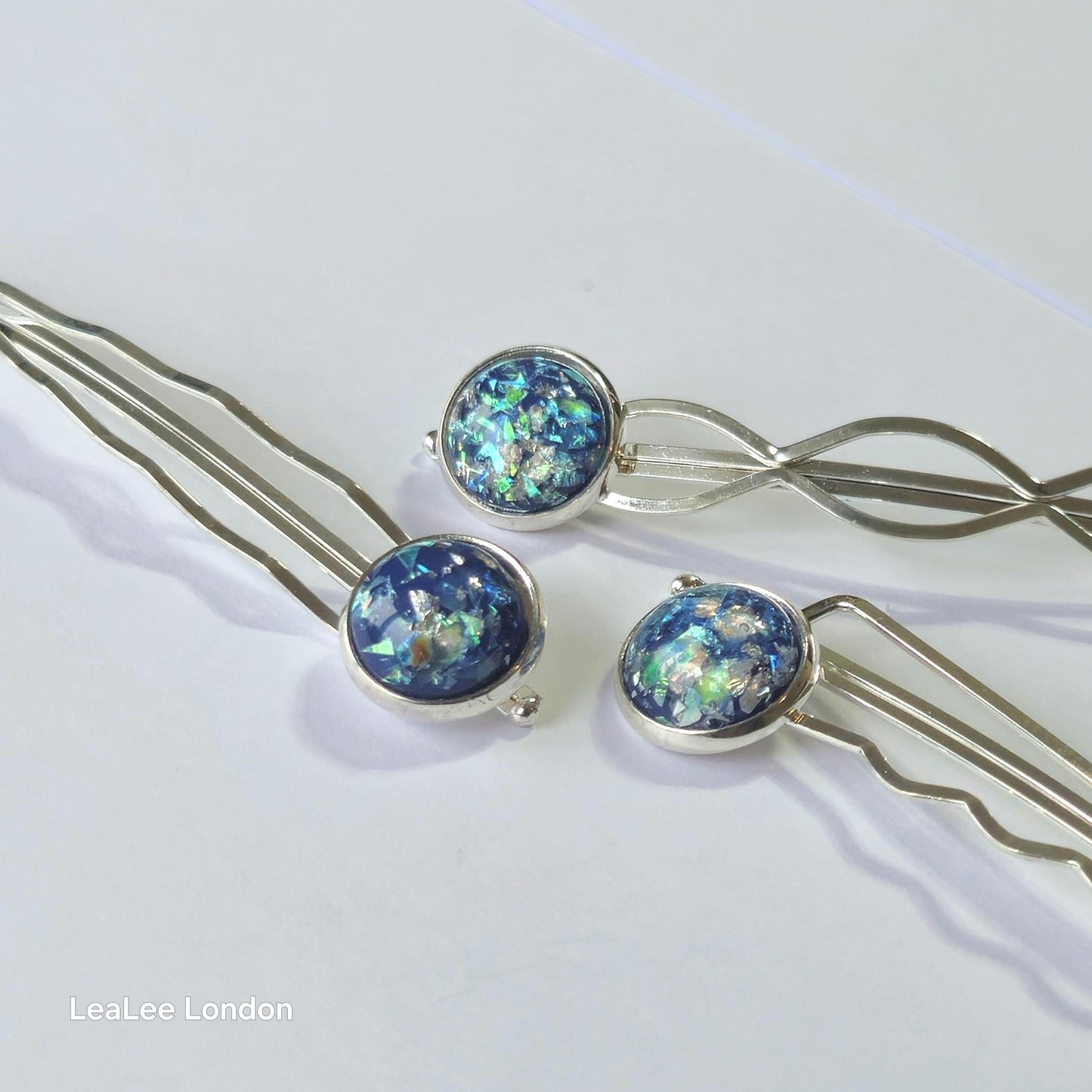 Bobby Pins set of 3: Silver Hair Slides