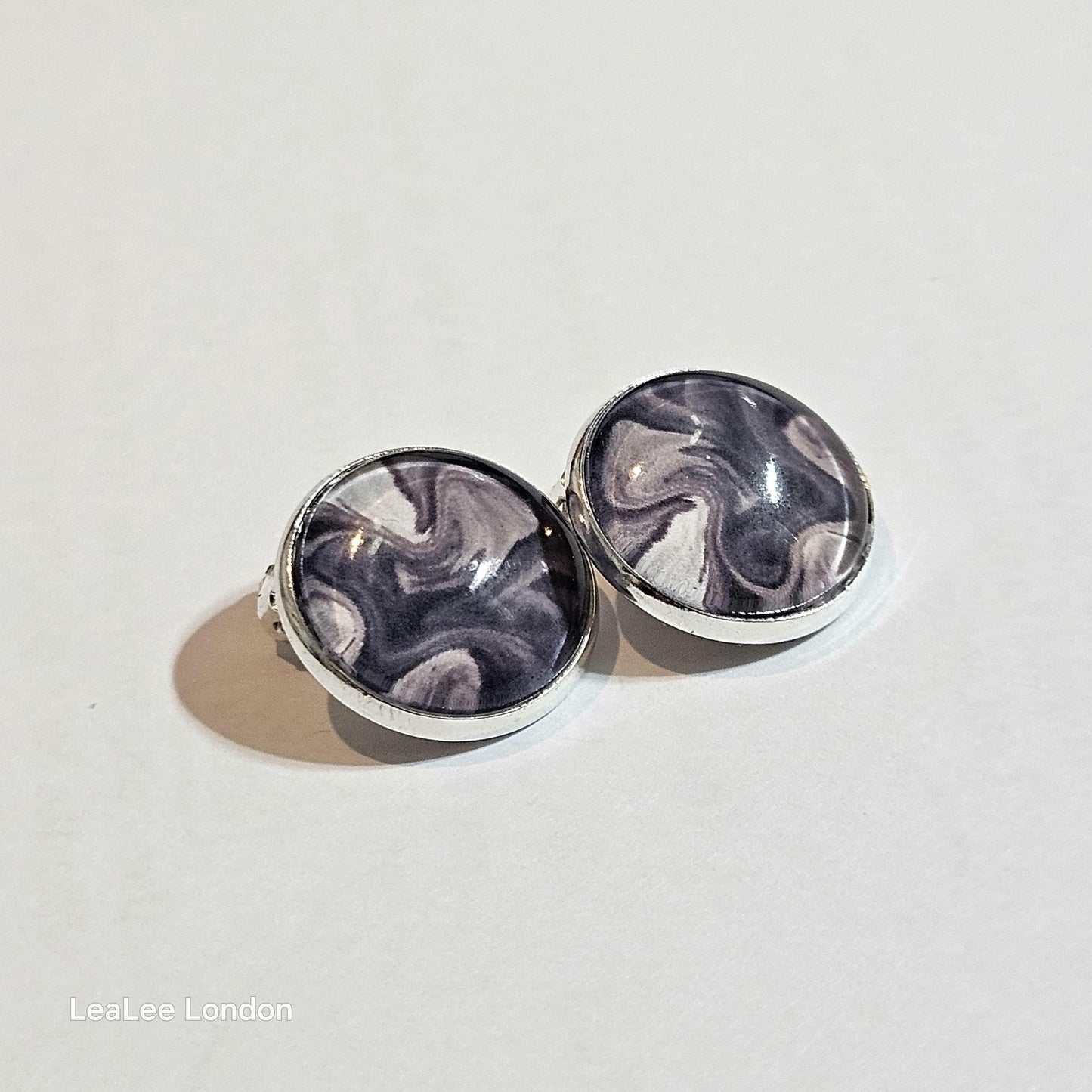 Silver Clip On Earrings, Minimalist Stud Clip-ons, Womens Non Pierced Ears, Modern Jewellery