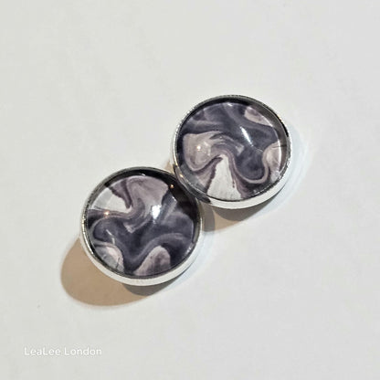 Silver Clip On Earrings, Minimalist Stud Clip-ons, Womens Non Pierced Ears, Modern Jewellery