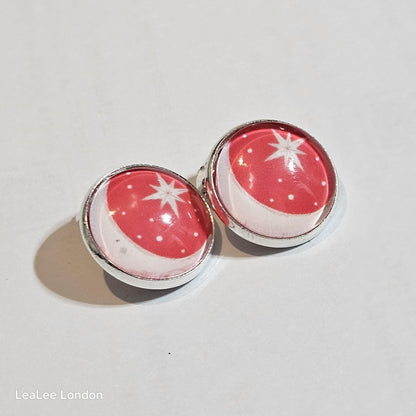 Moon Clip-On Earrings – Boho Celestial | Non-Pierced | 4 Colours
