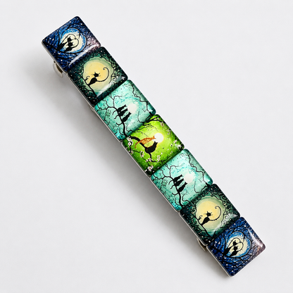 Cat Hair Barrette Clip, Zinc Alloy, Handmade Hair Accessories