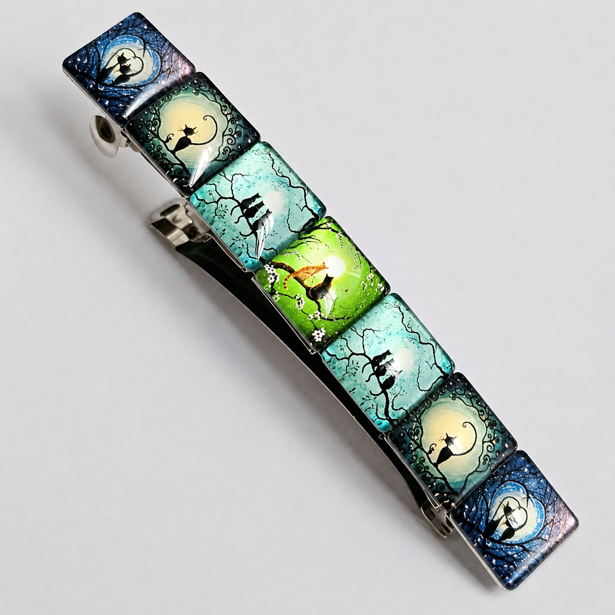 Cat Hair Barrette Clip, Zinc Alloy, Handmade Hair Accessories